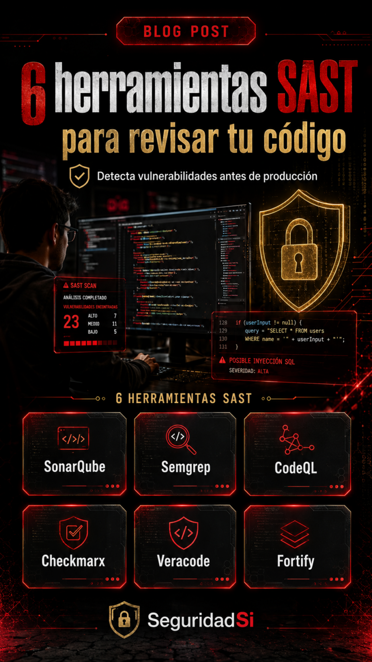 Herramientas SAST para analizar código y detectar vulnerabilidades